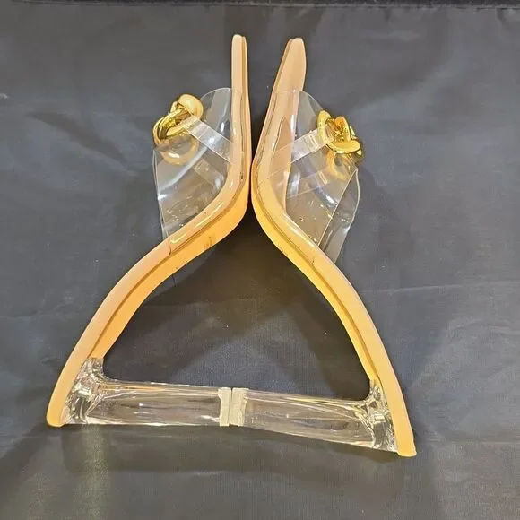 BRAND NEW BONNILEL CLEAR OPEN-TOE WOMEN'S SANDAL - Picture 11 of 16